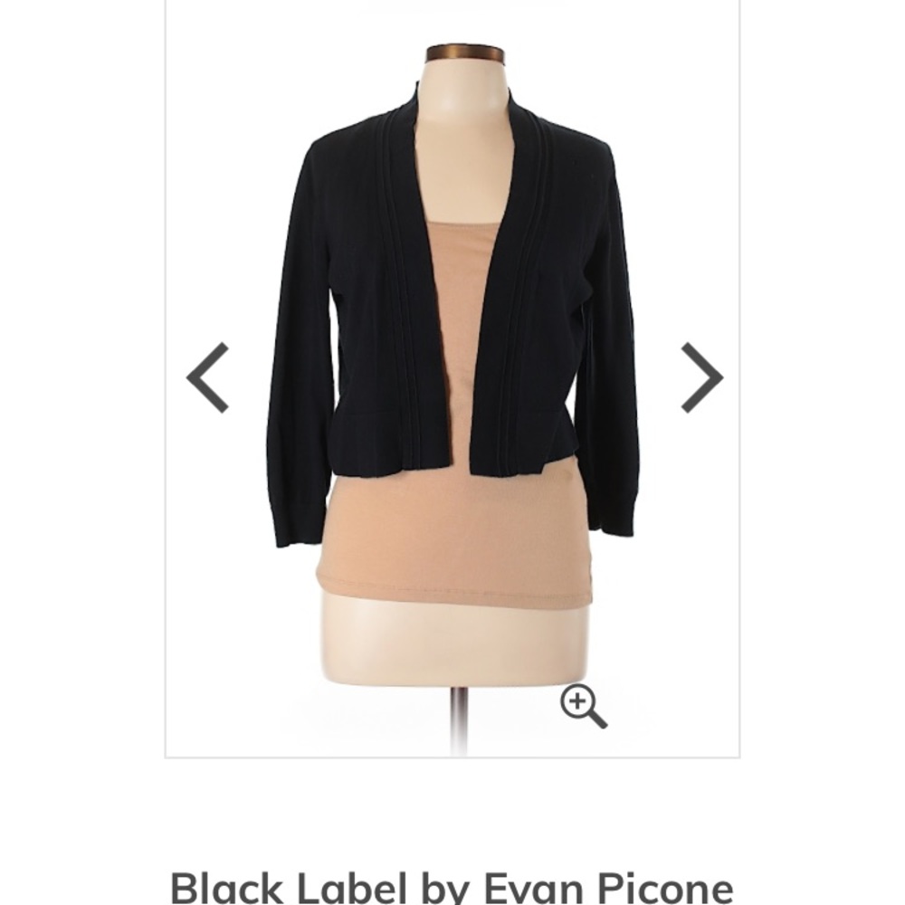 NWT Black Label by Evan Picone 3/4 sleeve cardi